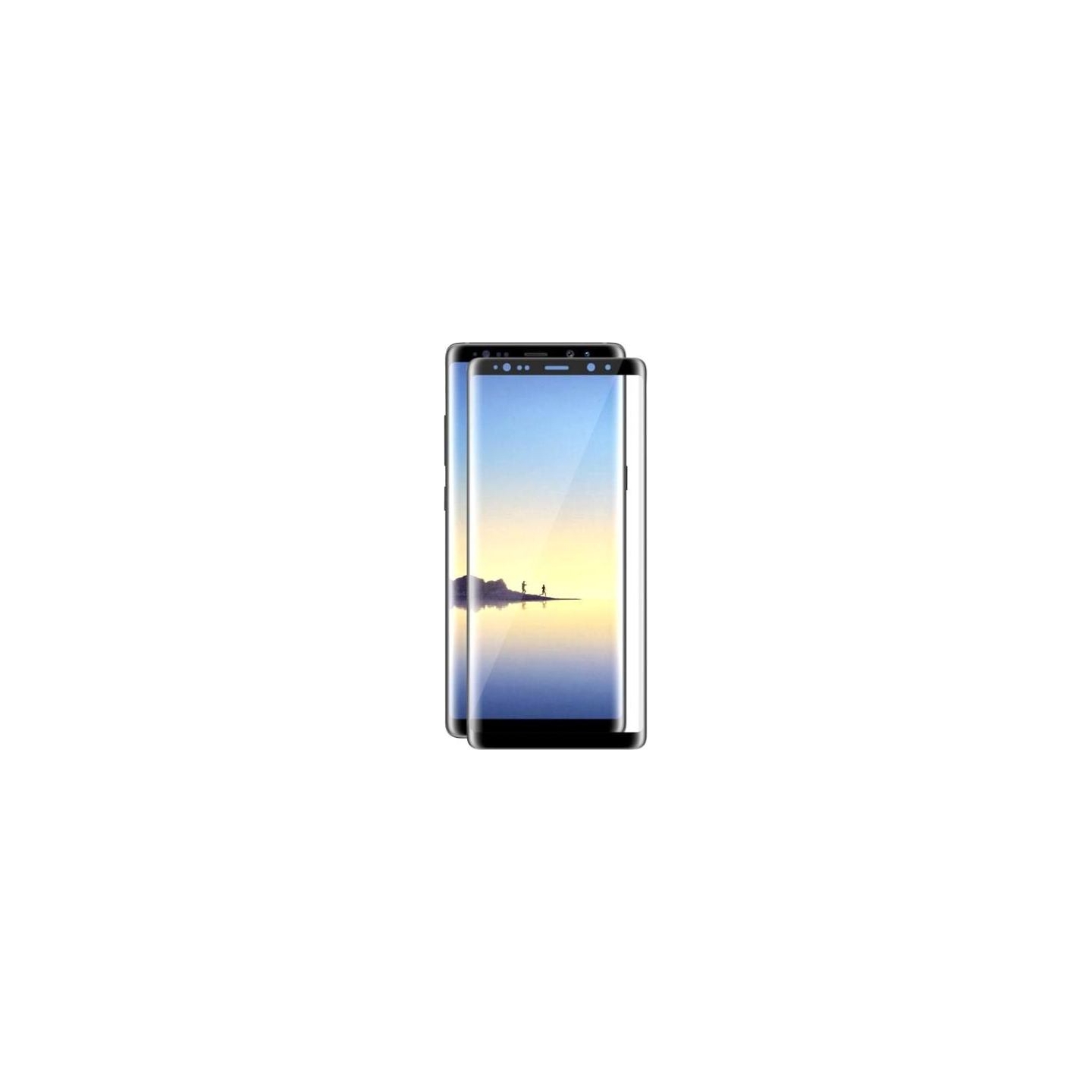Devia 3D Curved Tempered Glass Seamless Full Screen Protector Samsung Galaxy note8 black
