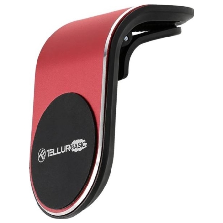 Tellur Basic Car Phone Holder Magnetic MCM7, Air Vent Mount Red