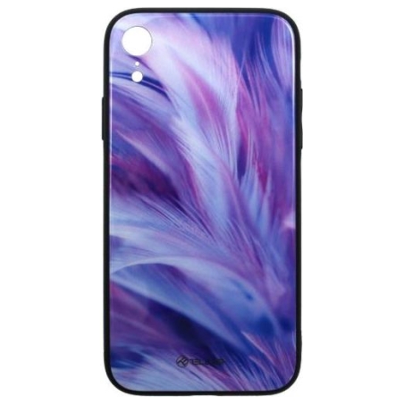 Tellur Cover Glass print for iPhone XR feather