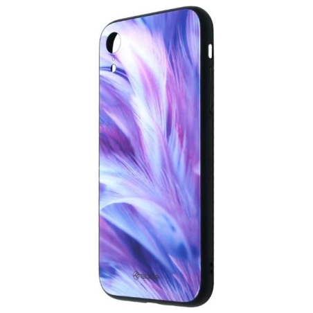 Tellur Cover Glass print for iPhone XR feather
