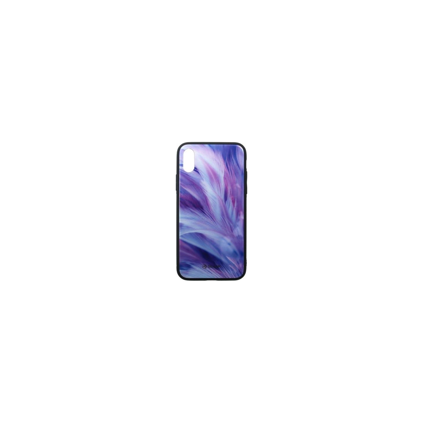 Tellur Cover Glass print for iPhone XS feather