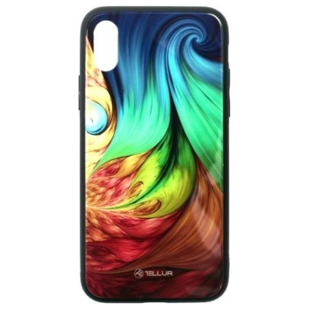 Tellur Cover Glass print for iPhone XS mesmeric
