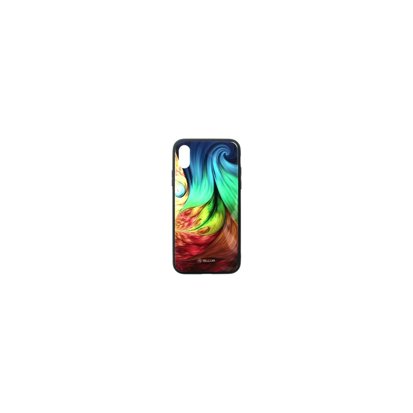 Tellur Cover Glass print for iPhone XS mesmeric