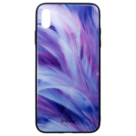 Tellur Cover Glass print for iPhone XS MAX feather