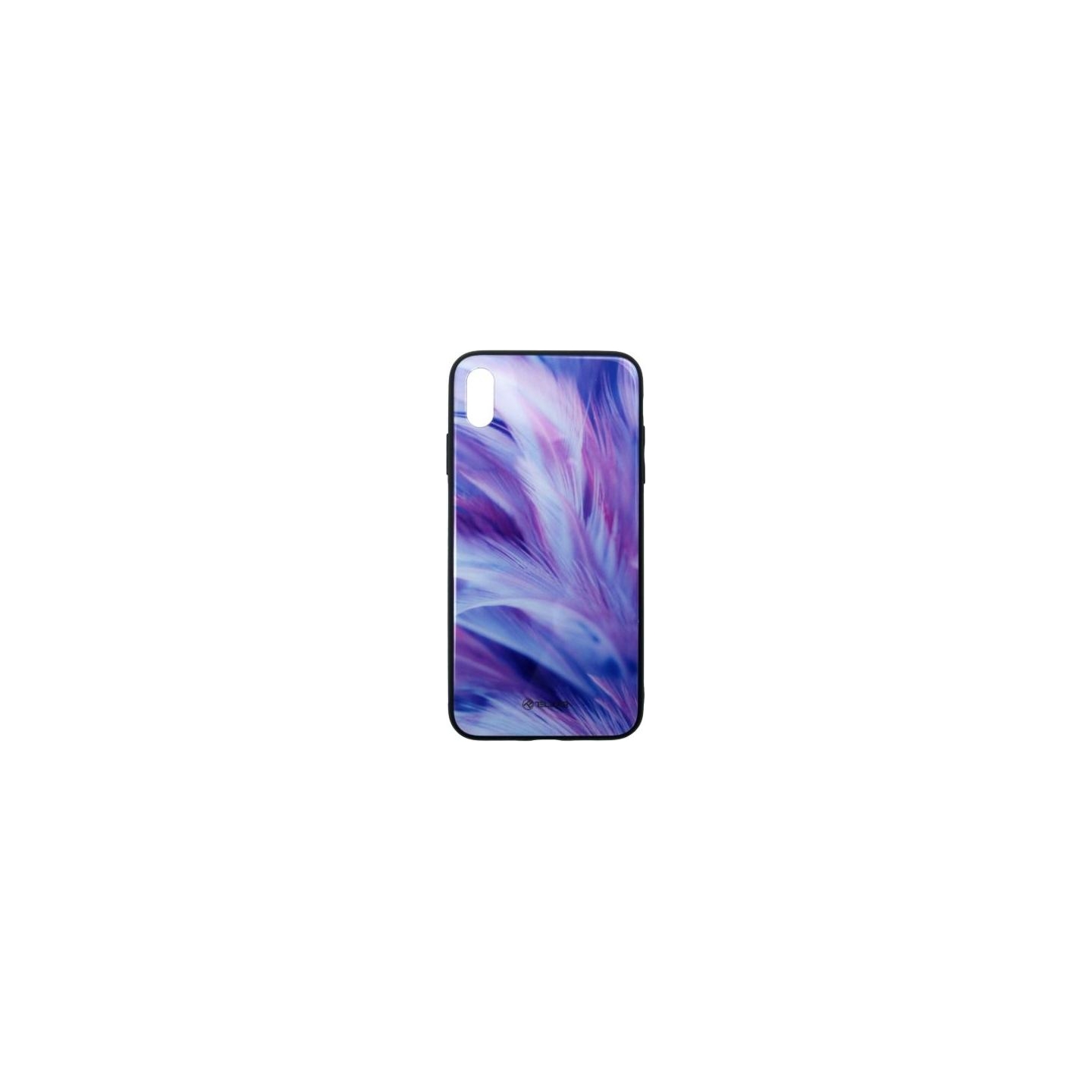 Tellur Cover Glass print for iPhone XS MAX feather