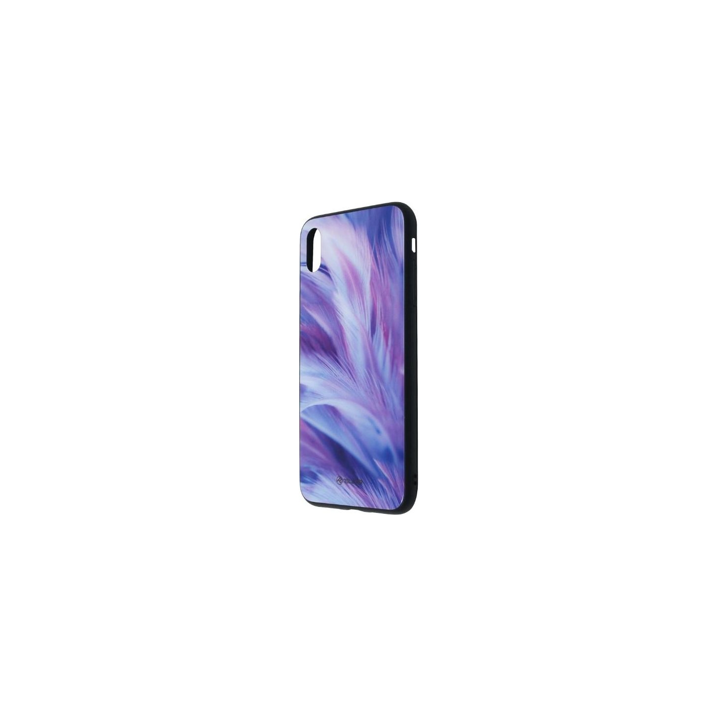 Tellur Cover Glass print for iPhone XS MAX feather