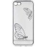 Tellur Cover Silicone for iPhone 7 Butterfly silver