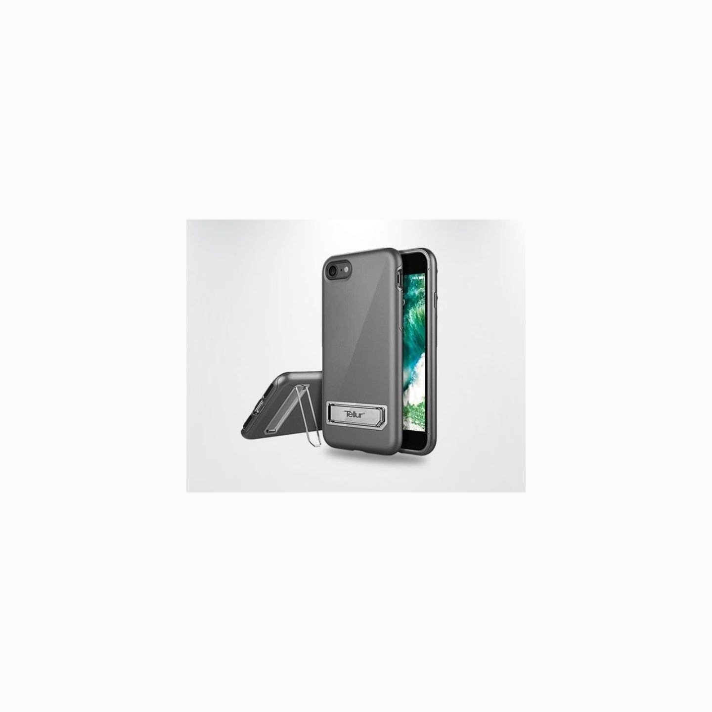 Tellur Cover Premium Kickstand Ultra Shield for iPhone 7 silver