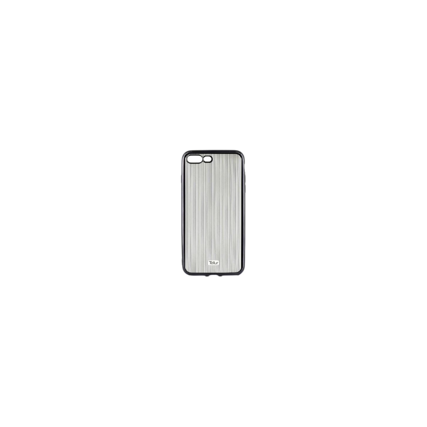 Tellur Cover Silicone for iPhone 7 Plus Vertical Stripes black