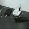 Tellur Smart WiFi Power Strip 3 Outlets, PD30W, QC18W, 2xUSB 2.4A 2500W 10A 2m