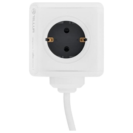 Tellur Power Cube Extended, Power strip 4 Outlets + 2xUSB ports, 1.5m cable white