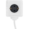 Tellur Power Cube Extended, Power strip 4 Outlets + 2xUSB ports, 1.5m cable white