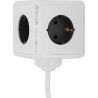 Tellur Power Cube Extended, Power strip 4 Outlets + 2xUSB ports, 1.5m cable white