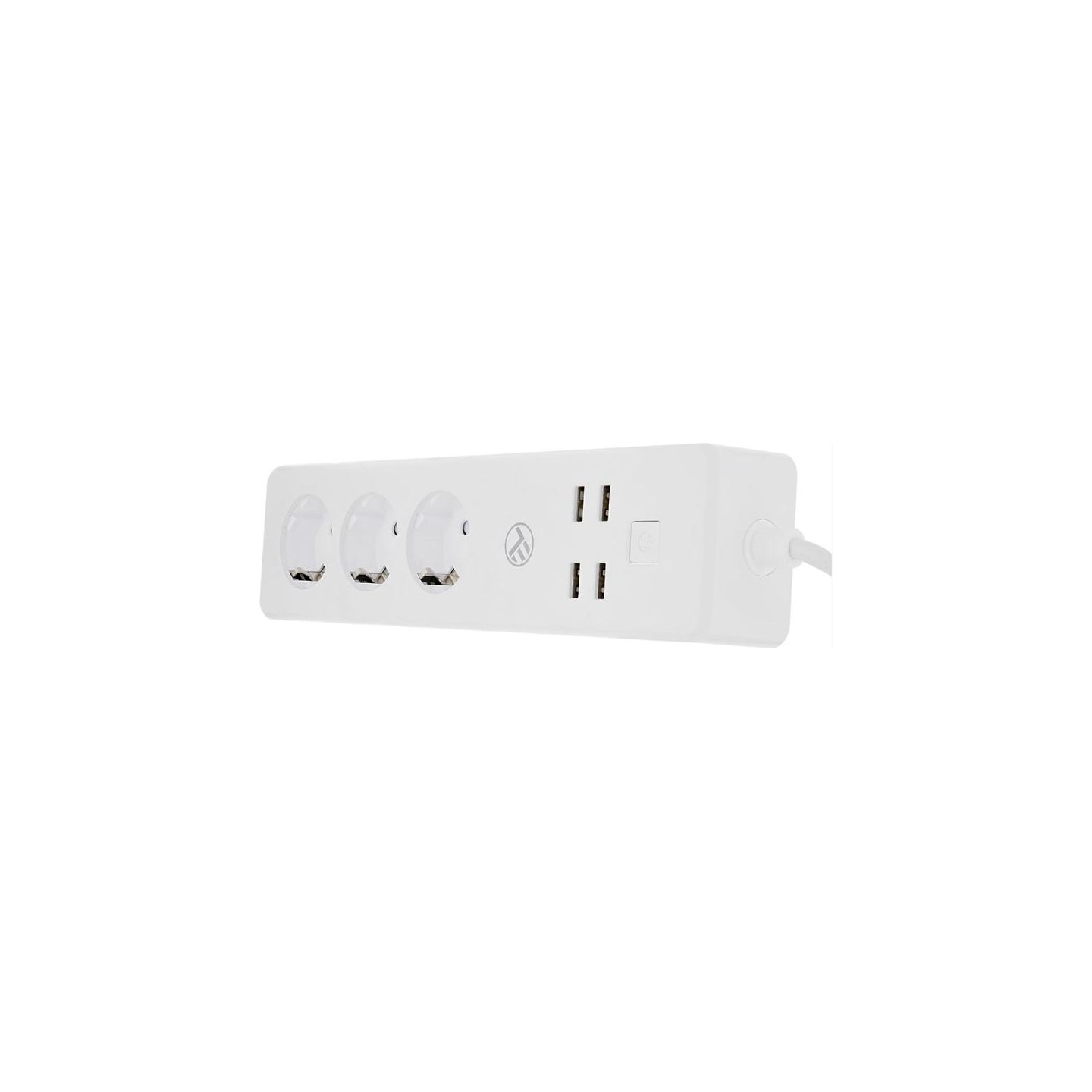 Tellur WiFi Power Strip, 3 Outlets, 4*USB 4A, 2200W, 10A, 1.8m