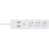 Tellur WiFi Power Strip, 3 Outlets, 4*USB 4A, 2200W, 10A, 1.8m