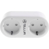 Tellur WiFi AC Dual Plug, Energy reading, 16A, 2400W