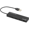 Tellur Basic USB Hub, 4 ports, USB 2.0 Black