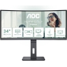 AOC | CU34P3CV | 34 " | VA | 21:9 | 100 Hz | 4 ms | 3440 x 1440 pixels | HDMI ports quantity 1