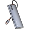 Tellur USB-C hub, PD 3.0 100W, HDMI, 3xUSB 3.0 grey