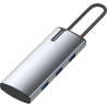 Tellur USB-C hub, PD 3.0 100W, HDMI, 3xUSB 3.0 grey