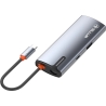 Tellur USB-C hub, PD 3.0 100W, HDMI, 3xUSB 3.0 grey