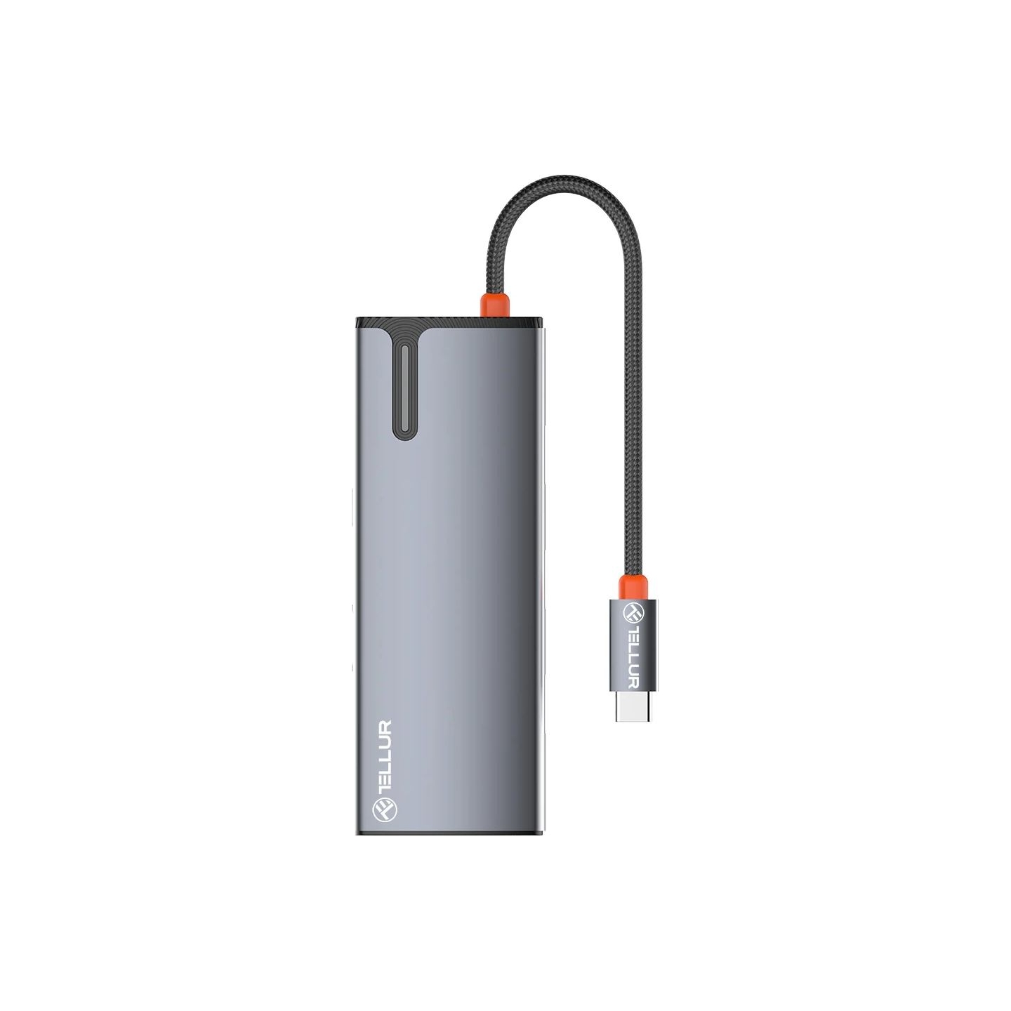 Tellur USB-C hub, PD 3.0 100W, HDMI, 3xUSB 3.0 grey
