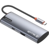 Tellur USB-C hub, PD 3.0 100W, HDMI, 3xUSB 3.0 grey