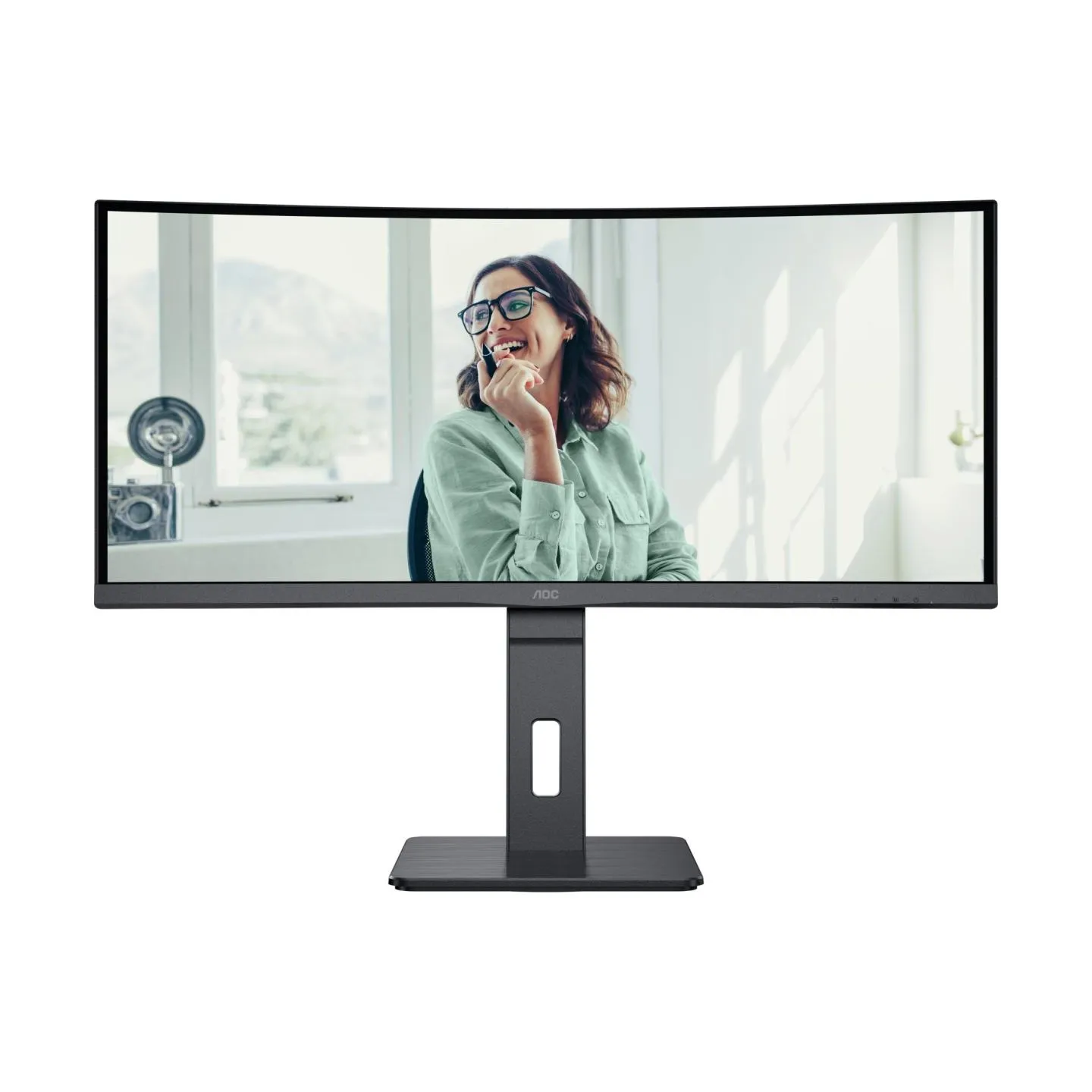 AOC | CU34P3CV | 34 " | VA | 21:9 | 100 Hz | 4 ms | 3440 x 1440 pixels | HDMI ports quantity 1