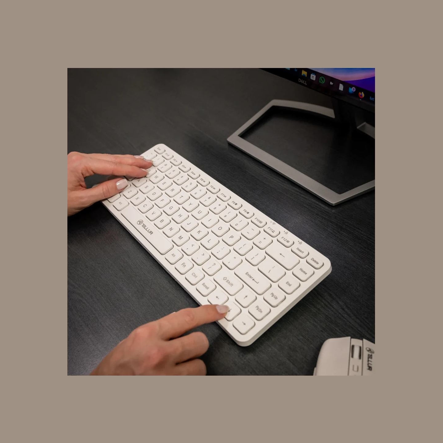 Tellur Mini Wireless Keyboard White