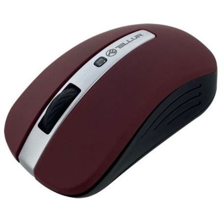 Tellur Basic Wireless Mouse, LED Dark Red