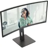 AOC | CU34P3CV | 34 " | VA | 21:9 | 100 Hz | 4 ms | 3440 x 1440 pixels | HDMI ports quantity 1
