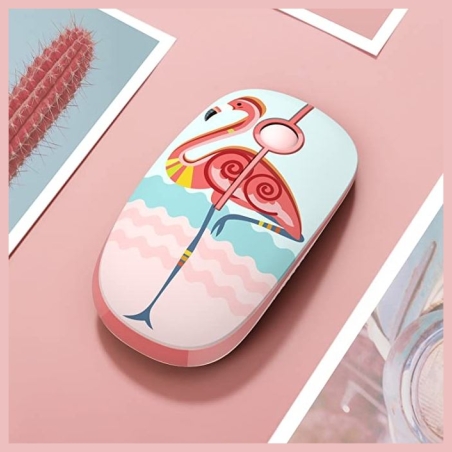 Tellur Kids Wireless Mouse Flamingo