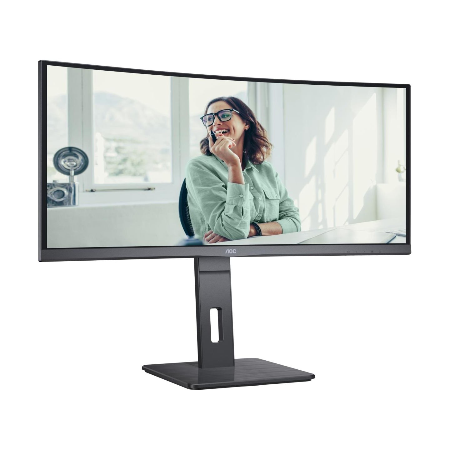 AOC | CU34P3CV | 34 " | VA | 21:9 | 100 Hz | 4 ms | 3440 x 1440 pixels | HDMI ports quantity 1