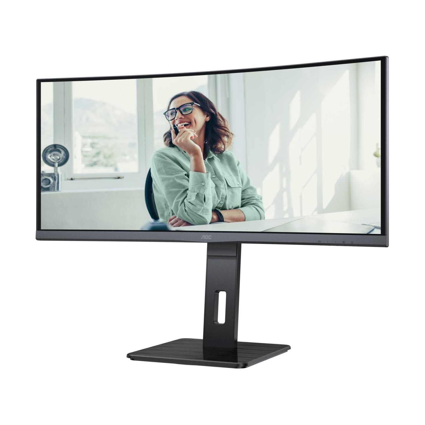 AOC | CU34P3CV | 34 " | VA | 21:9 | 100 Hz | 4 ms | 3440 x 1440 pixels | HDMI ports quantity 1