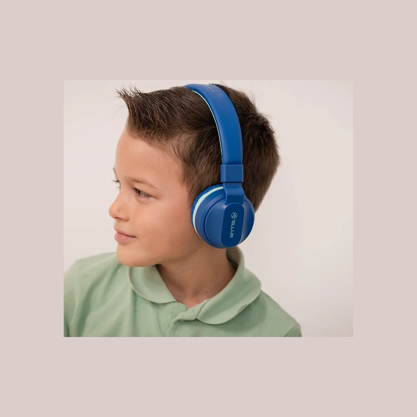 Tellur Buddy Bluetooth Over-Ear Headphones Blue
