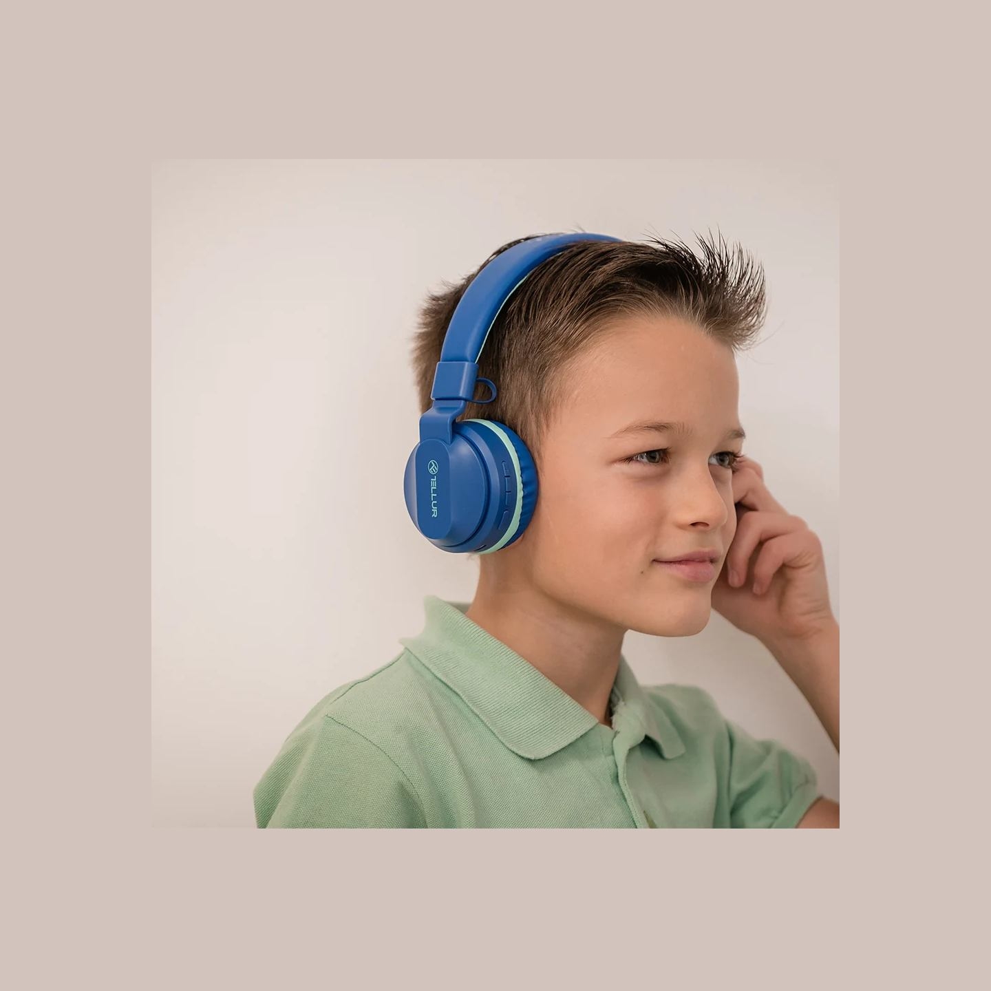 Tellur Buddy Bluetooth Over-Ear Headphones Blue