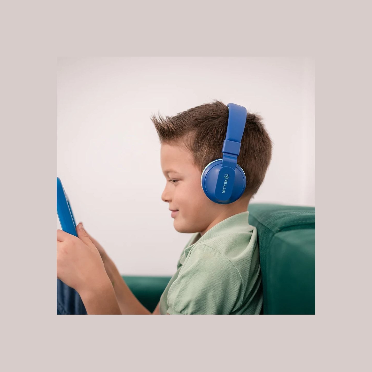 Tellur Buddy Bluetooth Over-Ear Headphones Blue