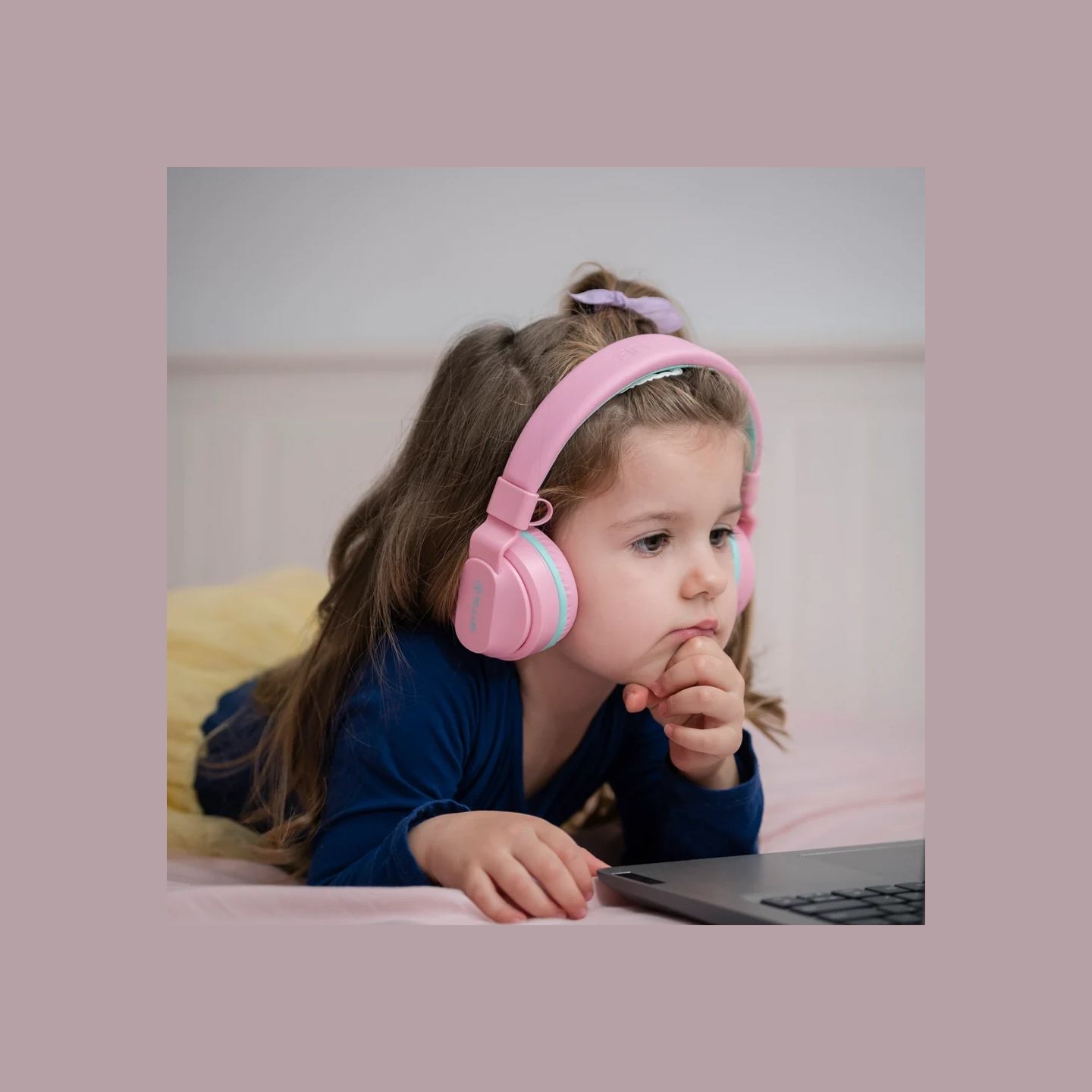 Tellur Buddy Bluetooth Over-Ear Headphones Pink