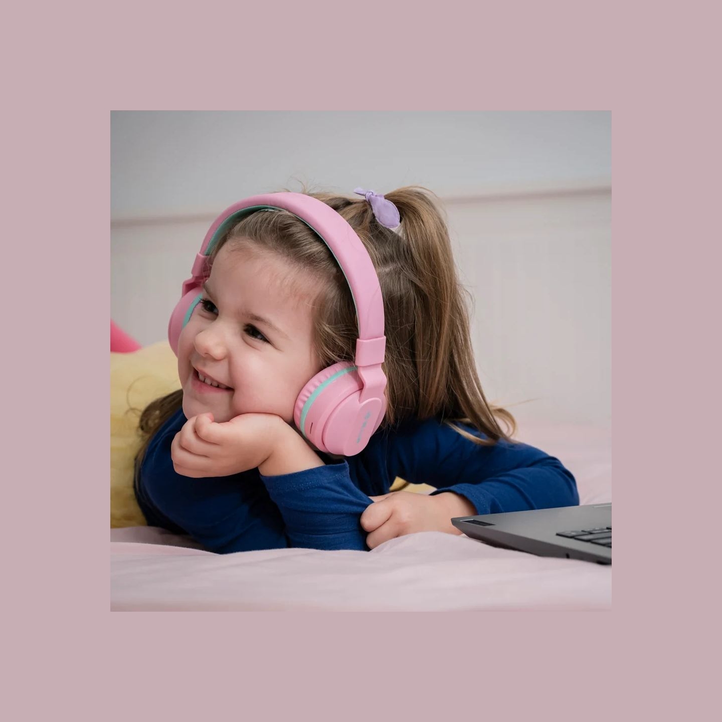 Tellur Buddy Bluetooth Over-Ear Headphones Pink