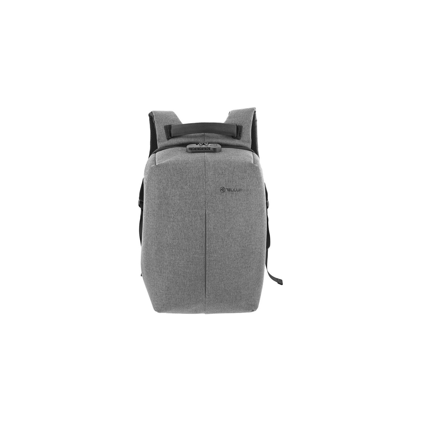 Tellur 15.6 Notebook Backpack Antitheft V2, USB Port, Gray