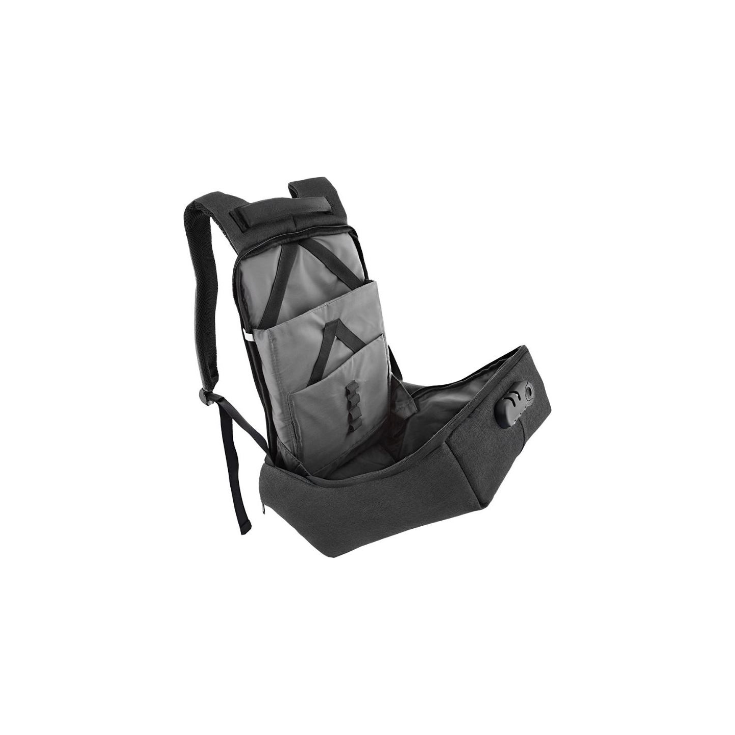 Tellur 15.6 Notebook Backpack Antitheft V2, USB port, Black