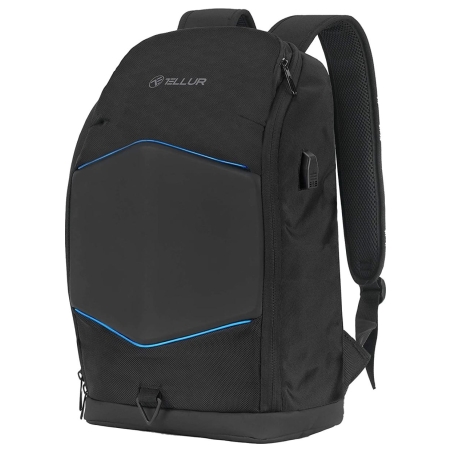 Tellur 15.6 Notebook Backpack Illuminated Strip, USB port, black