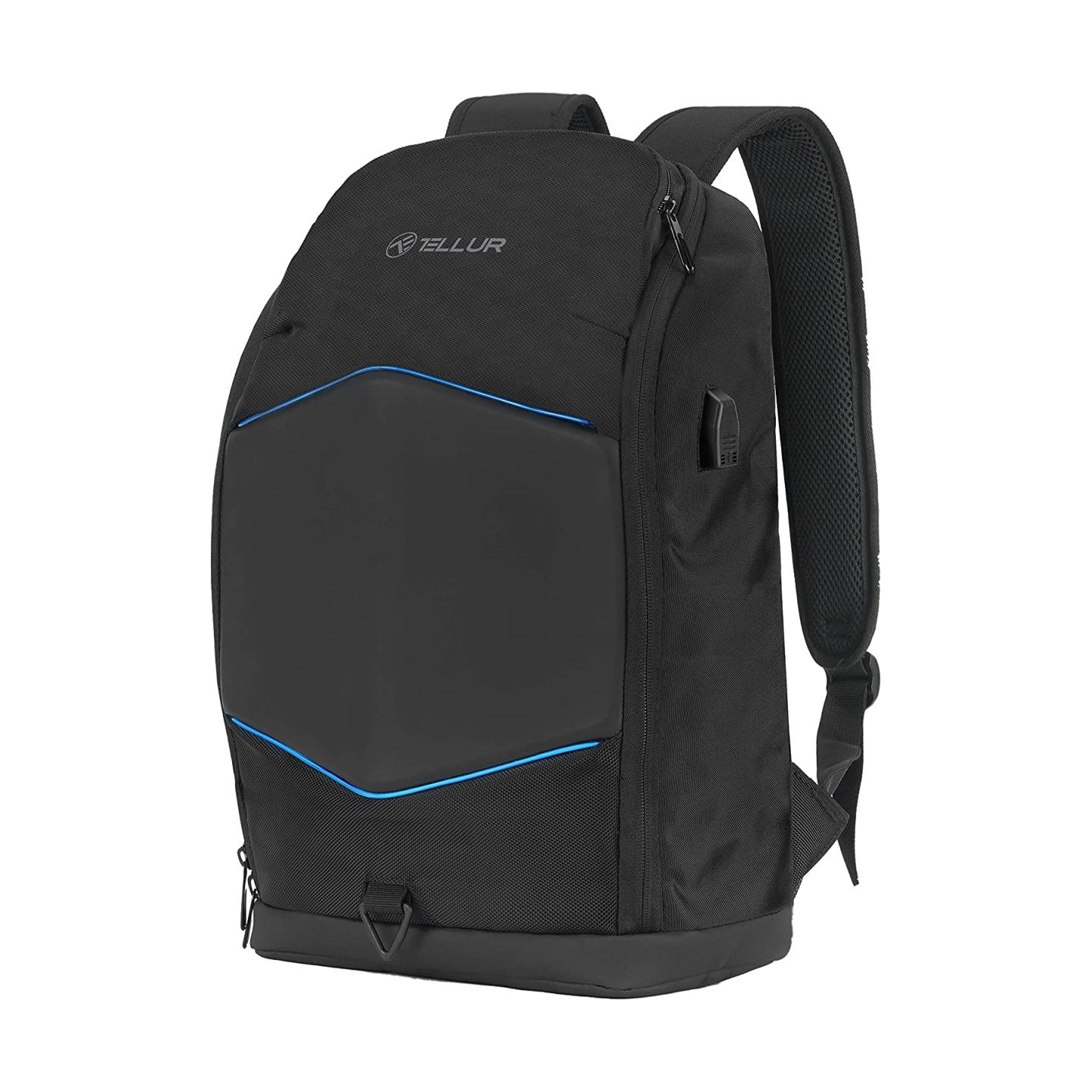 Tellur 15.6 Notebook Backpack Illuminated Strip, USB port, black