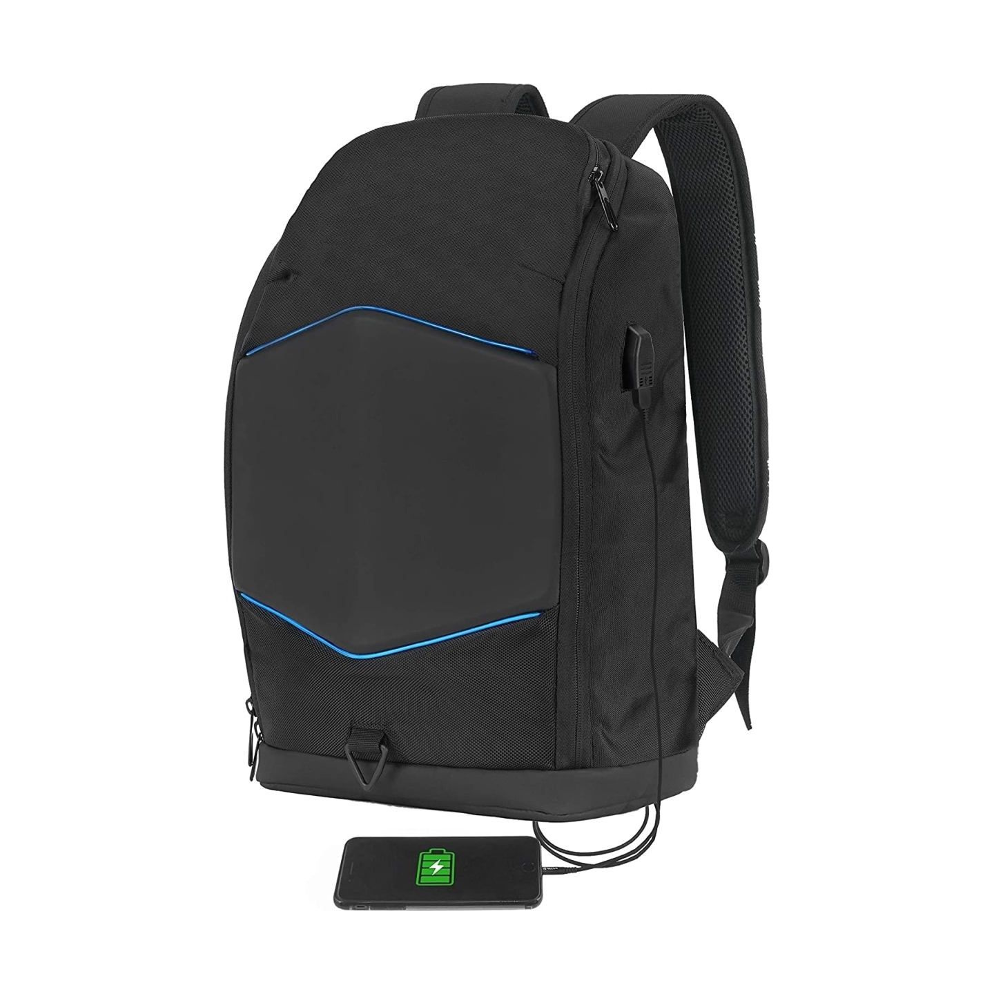 Tellur 15.6 Notebook Backpack Illuminated Strip, USB port, black