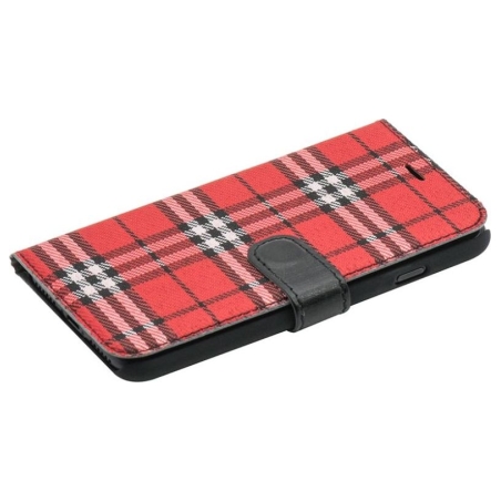 Tellur Book case Bimaterial for iPhone 7 black/red