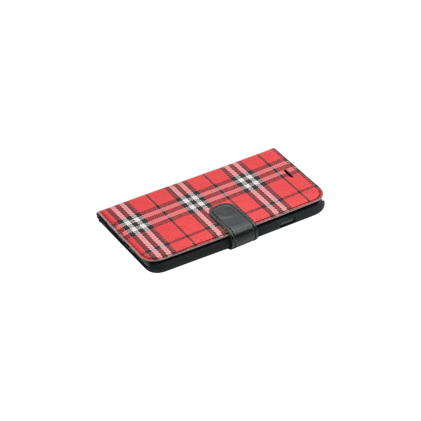 Tellur Book case Bimaterial for iPhone 7 black/red