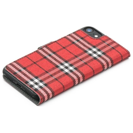 Tellur Book case Bimaterial for iPhone 7 black/red