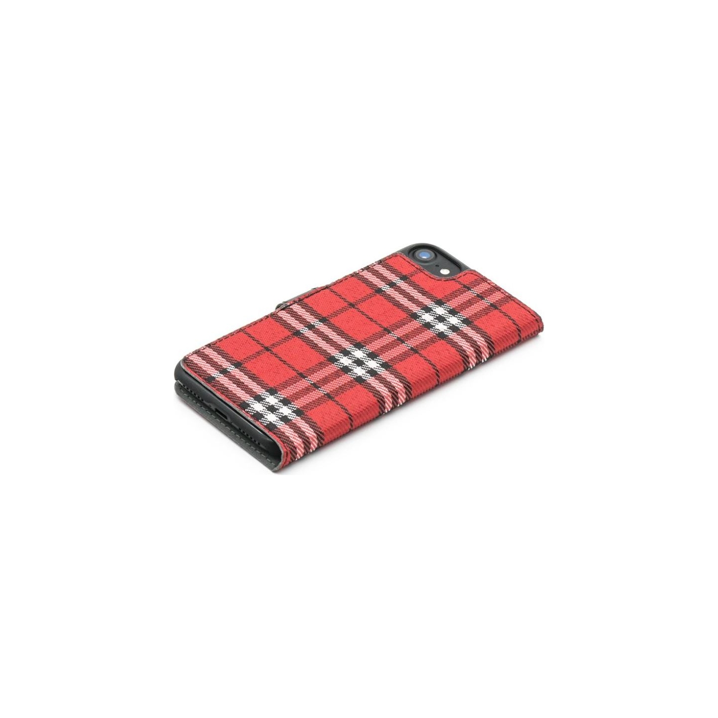 Tellur Book case Bimaterial for iPhone 7 black/red