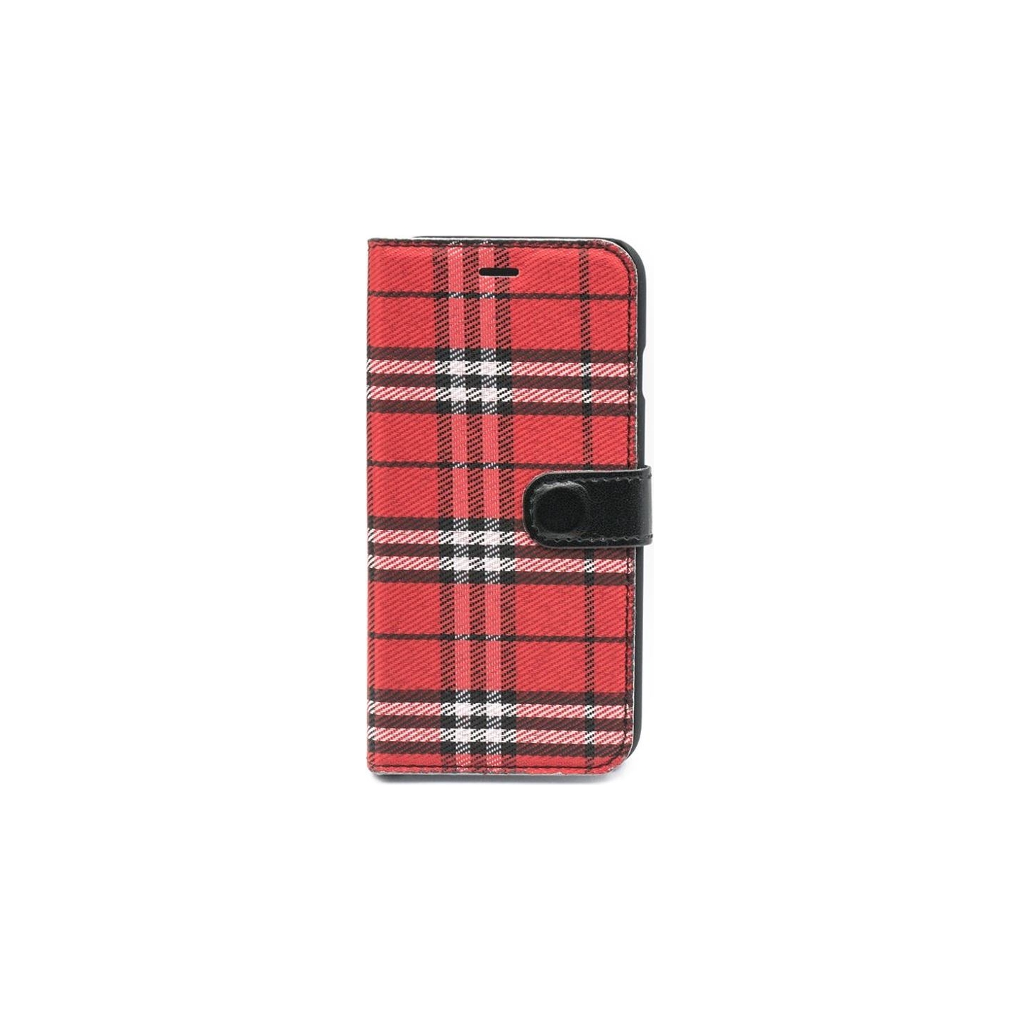 Tellur Book case Bimaterial for iPhone 7 black/red
