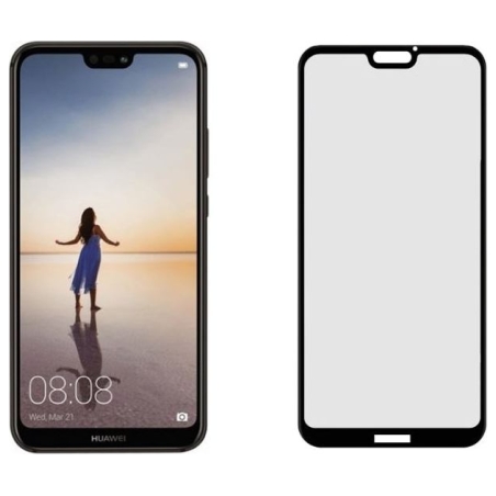 Tellur Tempered Glass 3D Case Friendly Full Glue for Huawei P20 Lite black